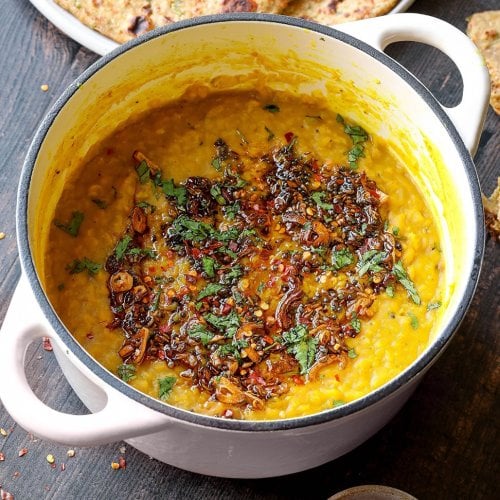 Easy Dal With Vegetable Paratha (Vegan & Healthy)