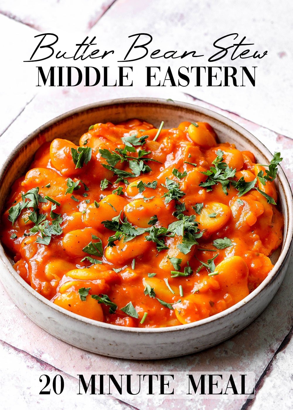 Middle Eastern Butter Bean Stew