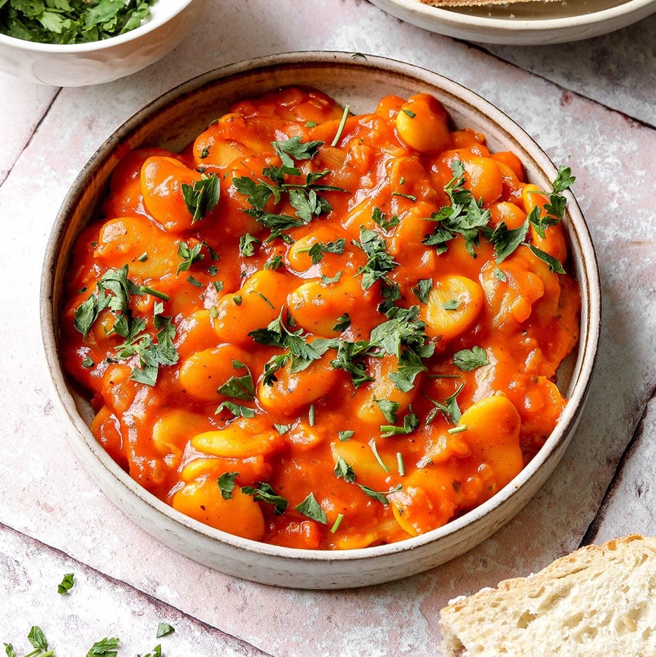 Middle Eastern Butter Bean Stew (20 Minute Recipe)
