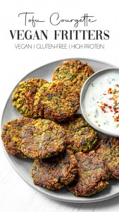 Courgette Tofu Fritters (High Protein)