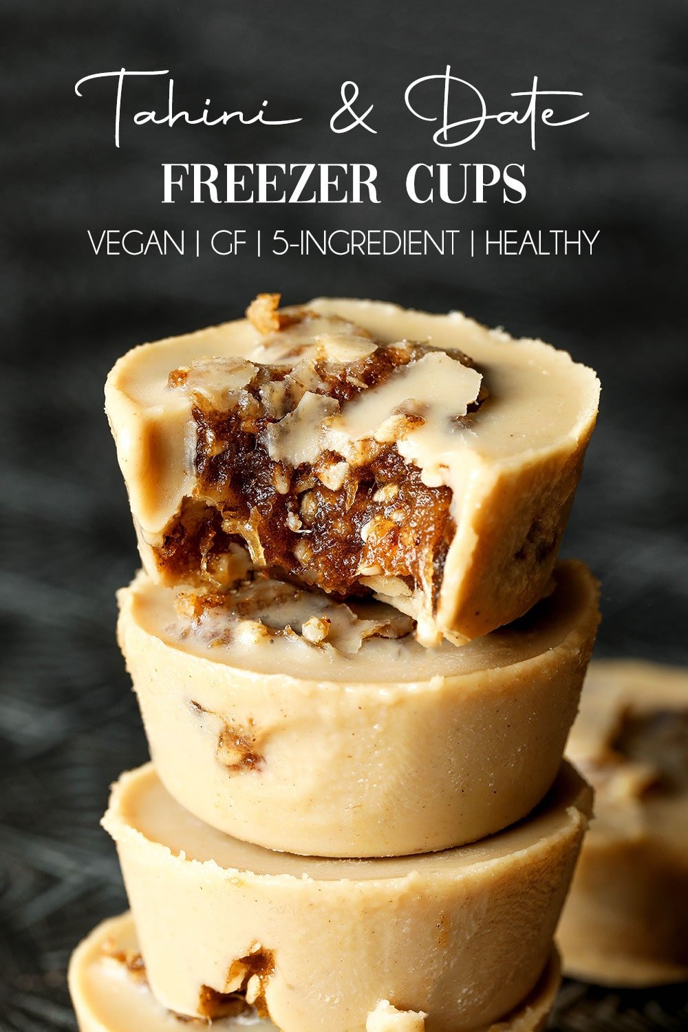 Tahini Date Freezer Cups