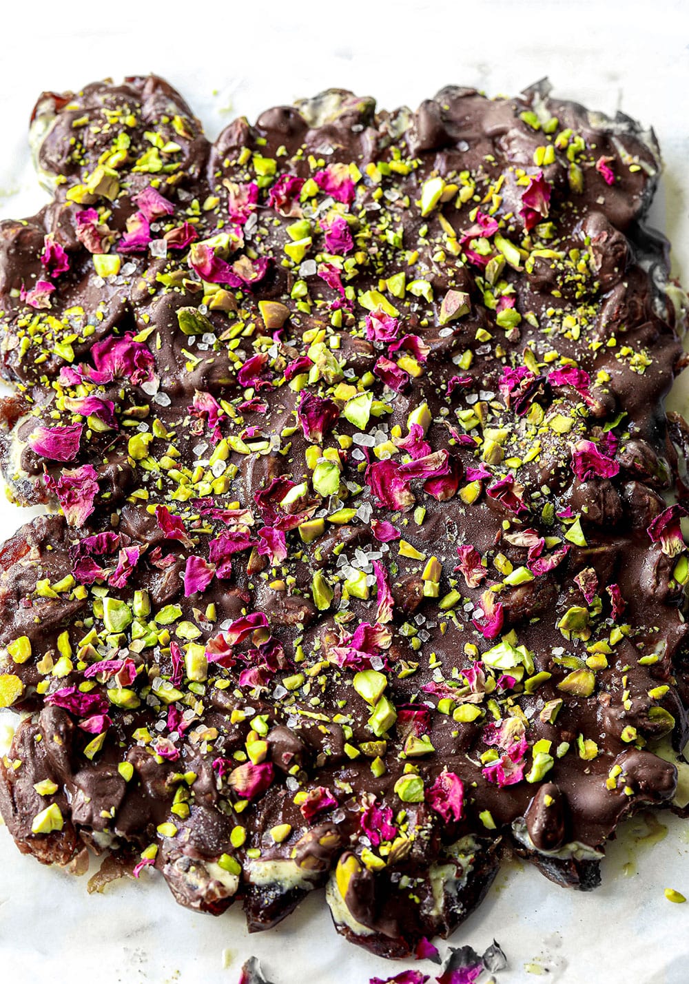 Rose Petal Chocolate Bark Recipe - Dessert for Two