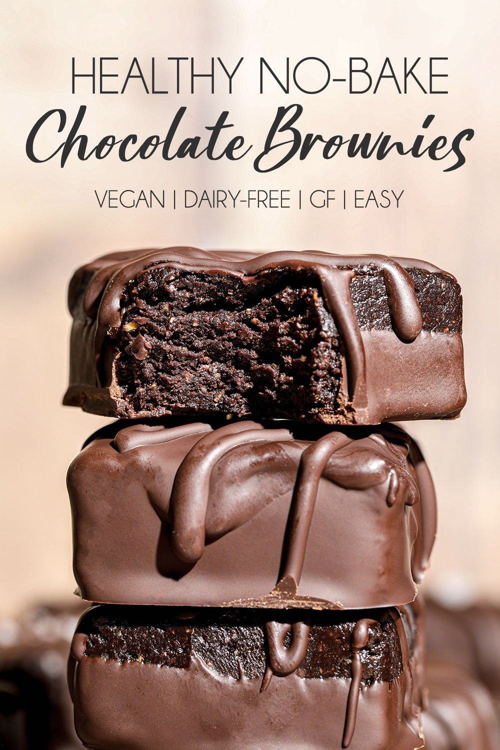 Healthy No-Bake Brownies 