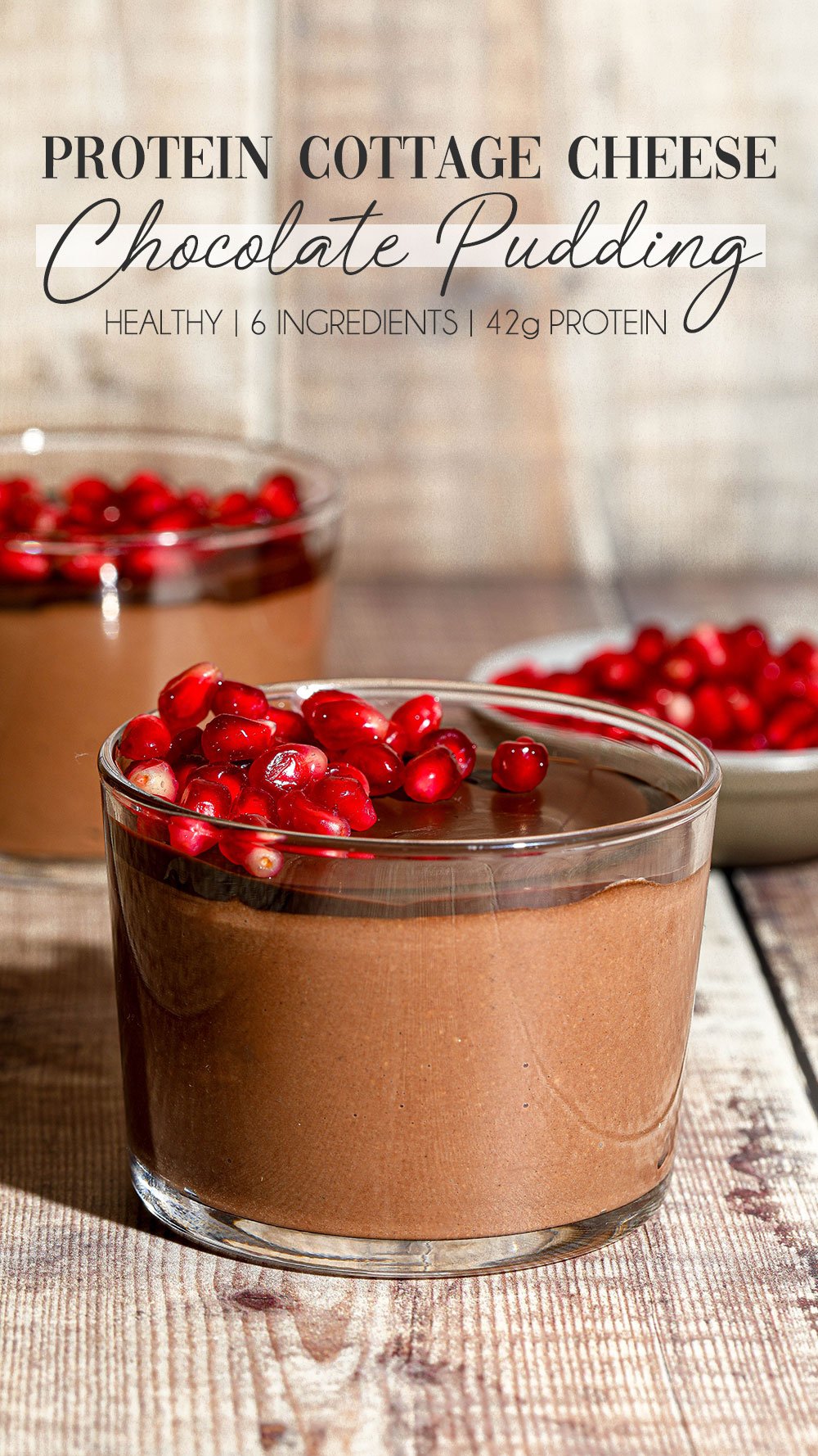 Chocolate Cottage Cheese Pudding (High Protein/Healthy) 