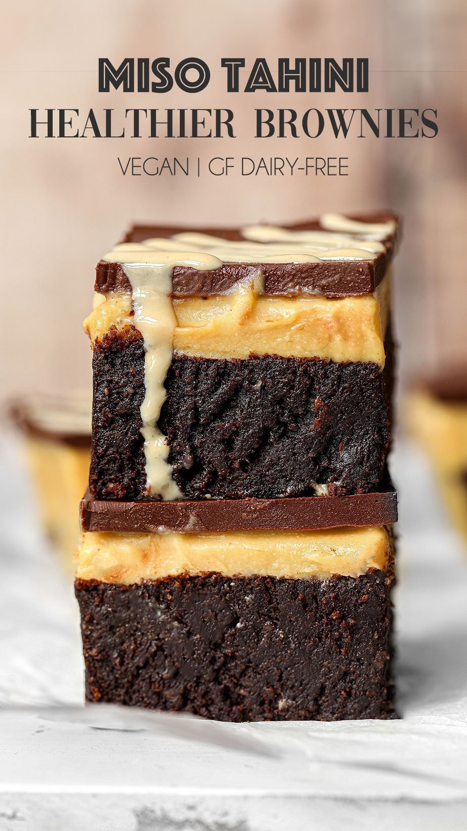 Healthier Miso Brownies