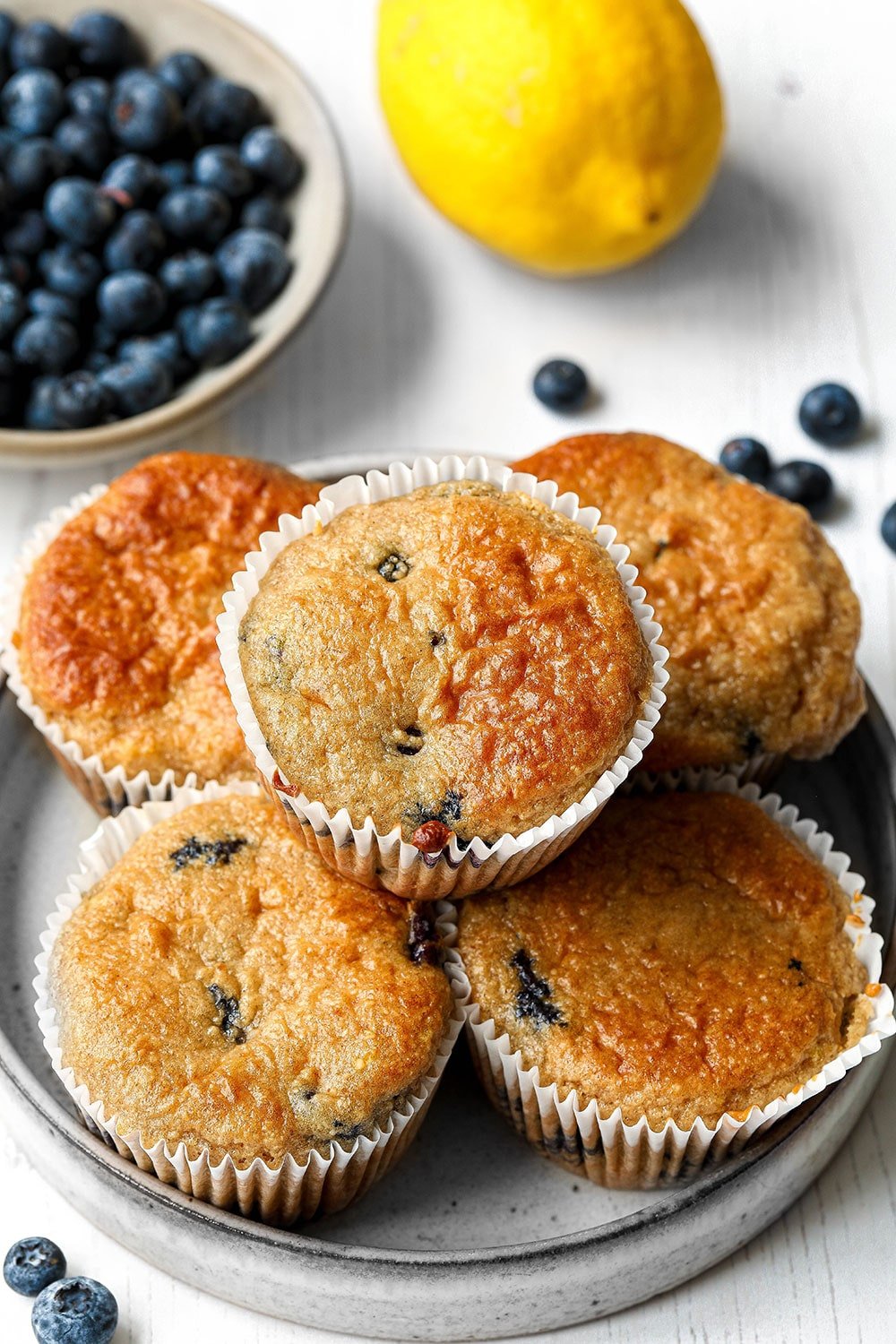 Healthy Blueberry Muffins