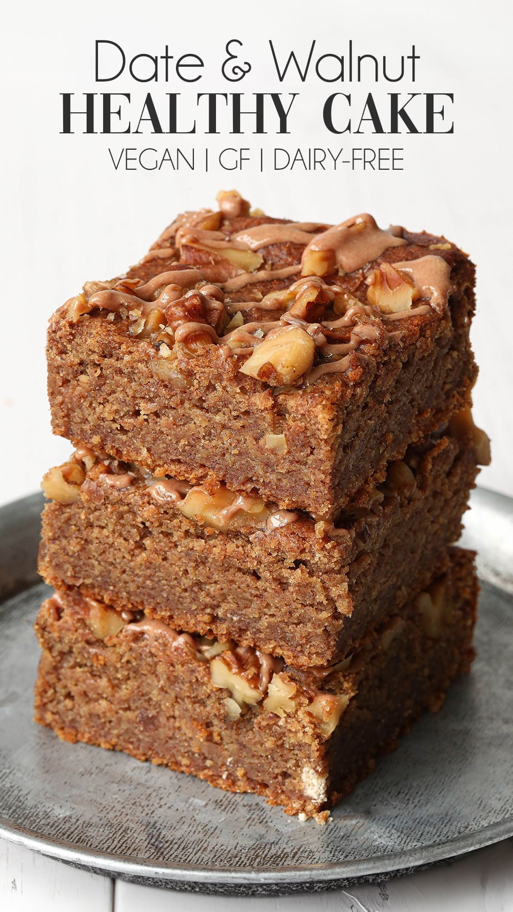 Healthy Date and Walnut Cake