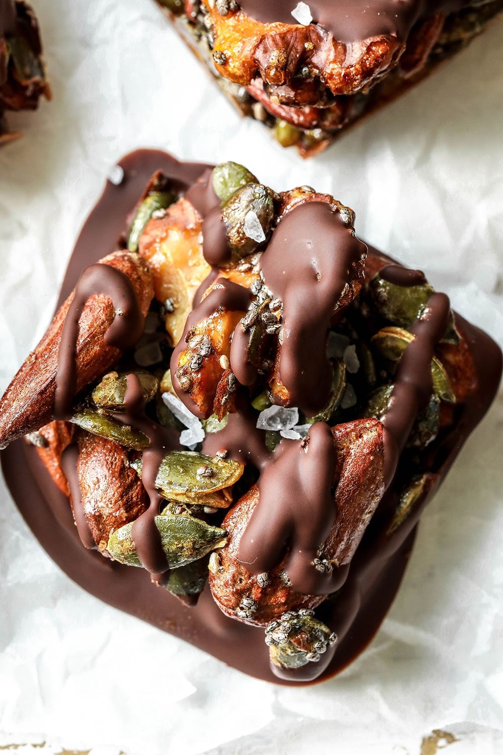 Dark Chocolate Nut Squares
