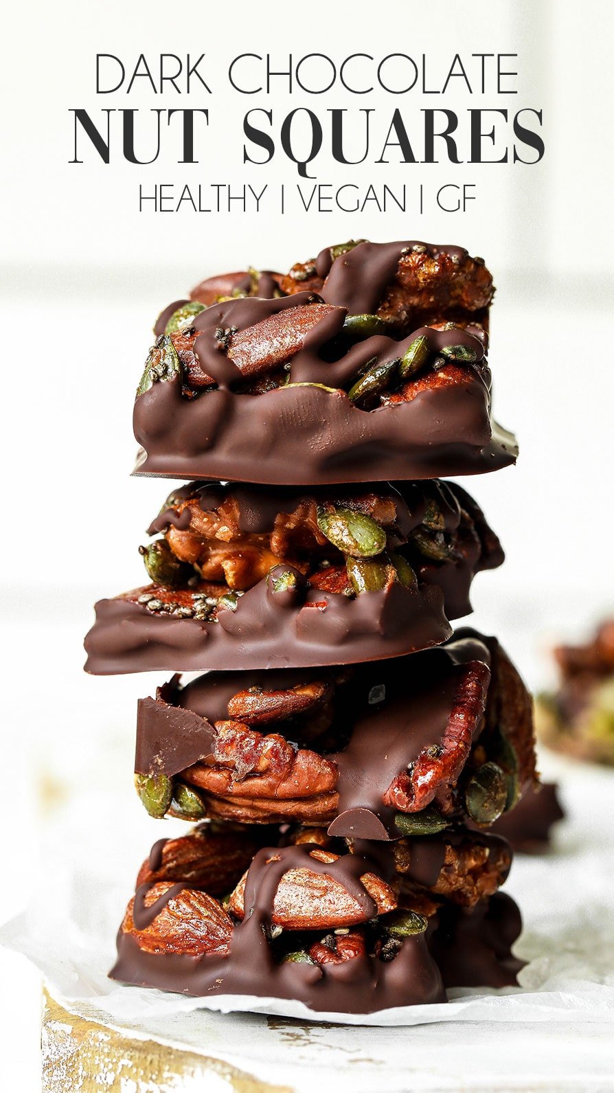Dark Chocolate Nut Squares