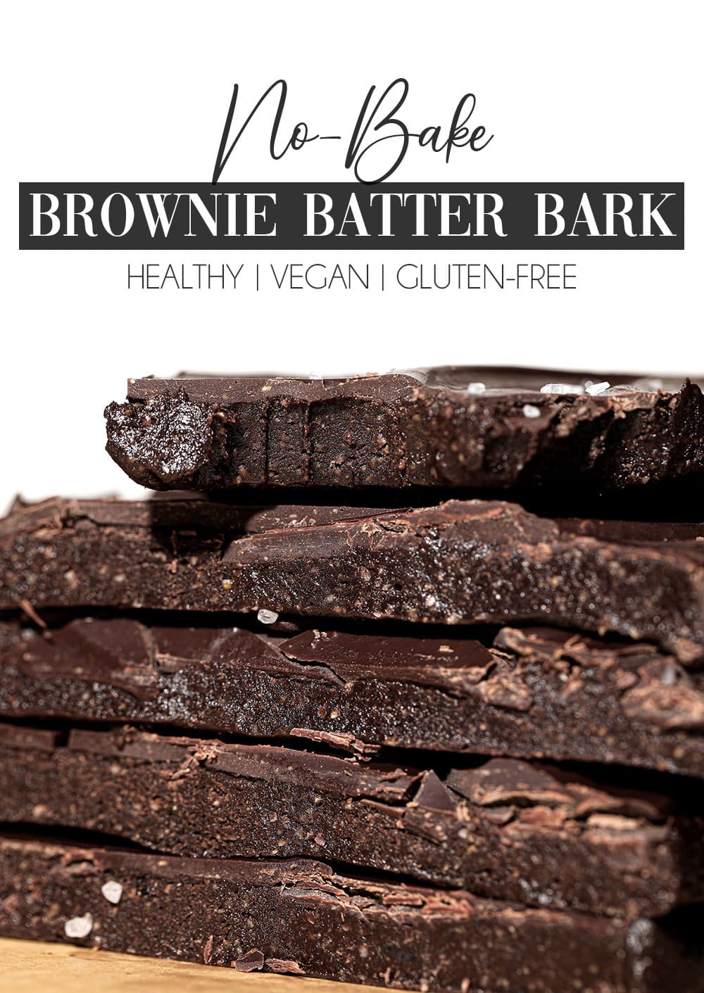 Healthy Brownie Batter Bark Healthy Brownie Batter Bark