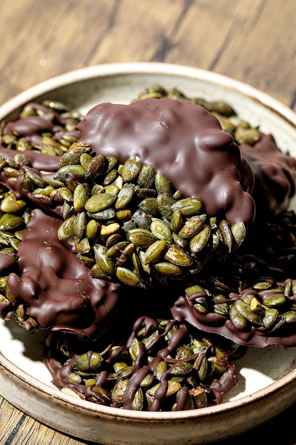 Pumpkin Seed Chocolate Bites