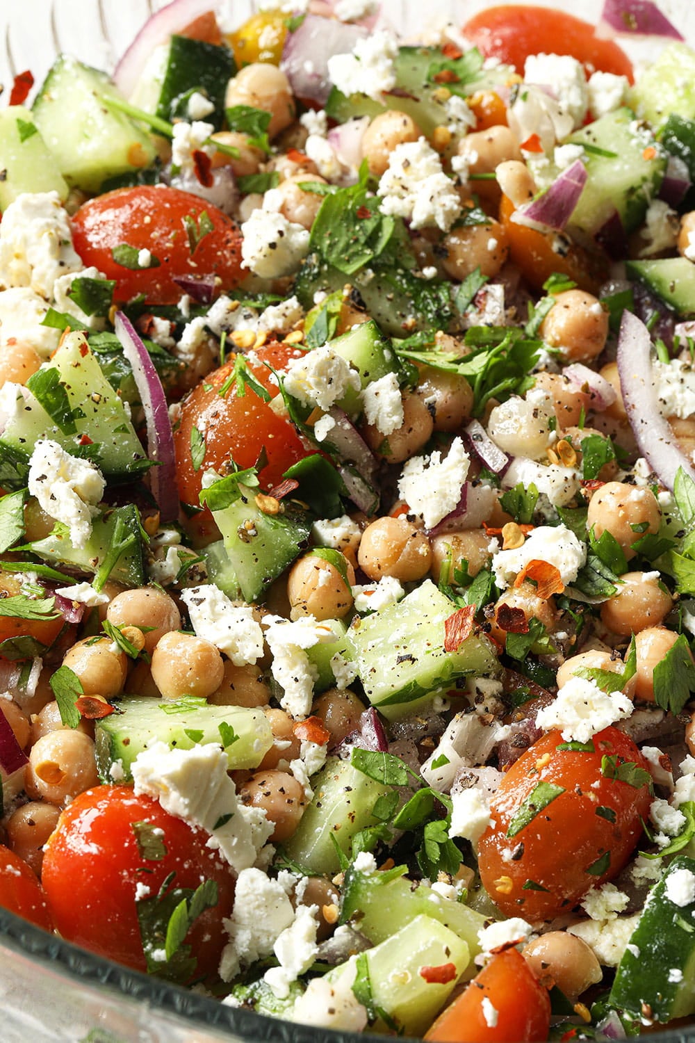 chickpea cucumber salad