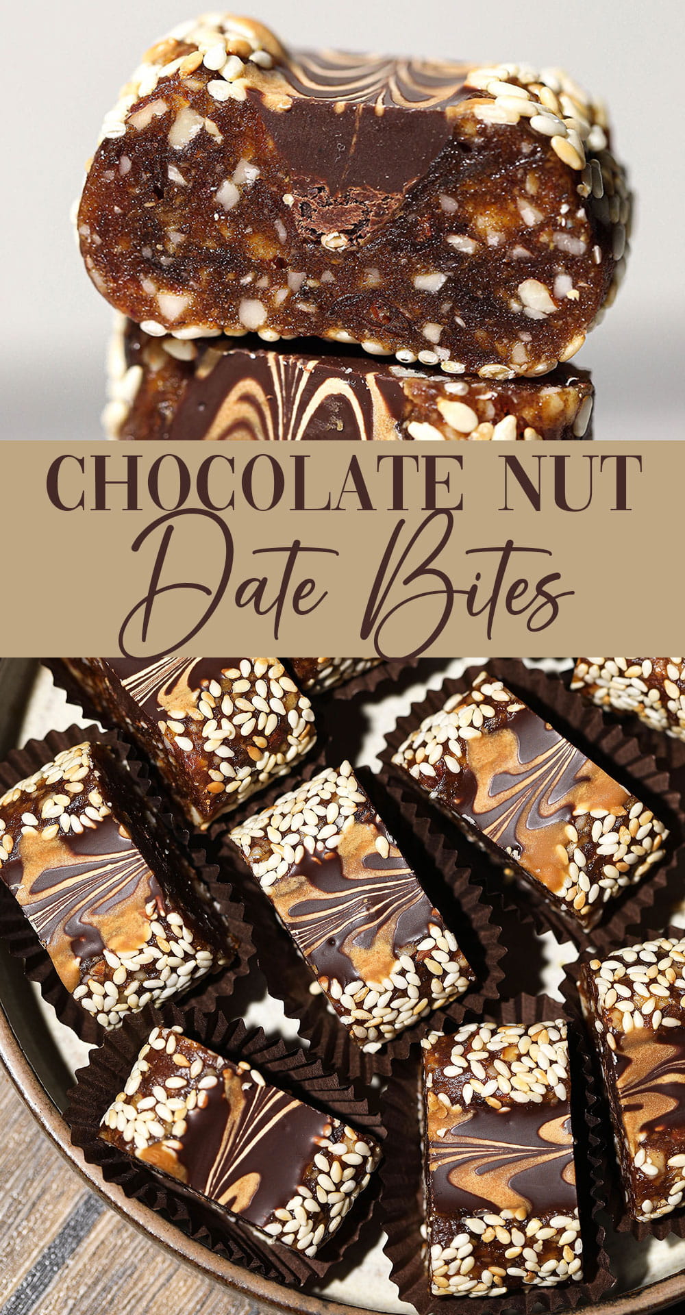 Chocolate Date Nut Bites Chocolate Date Nut Bites