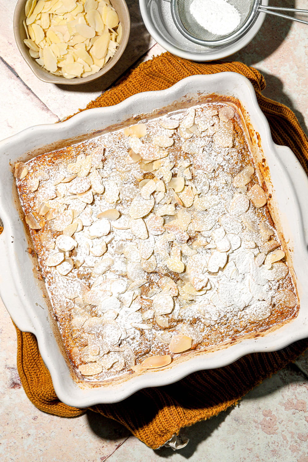 Almond Croissant Baked Oats Almond Croissant Baked Oats