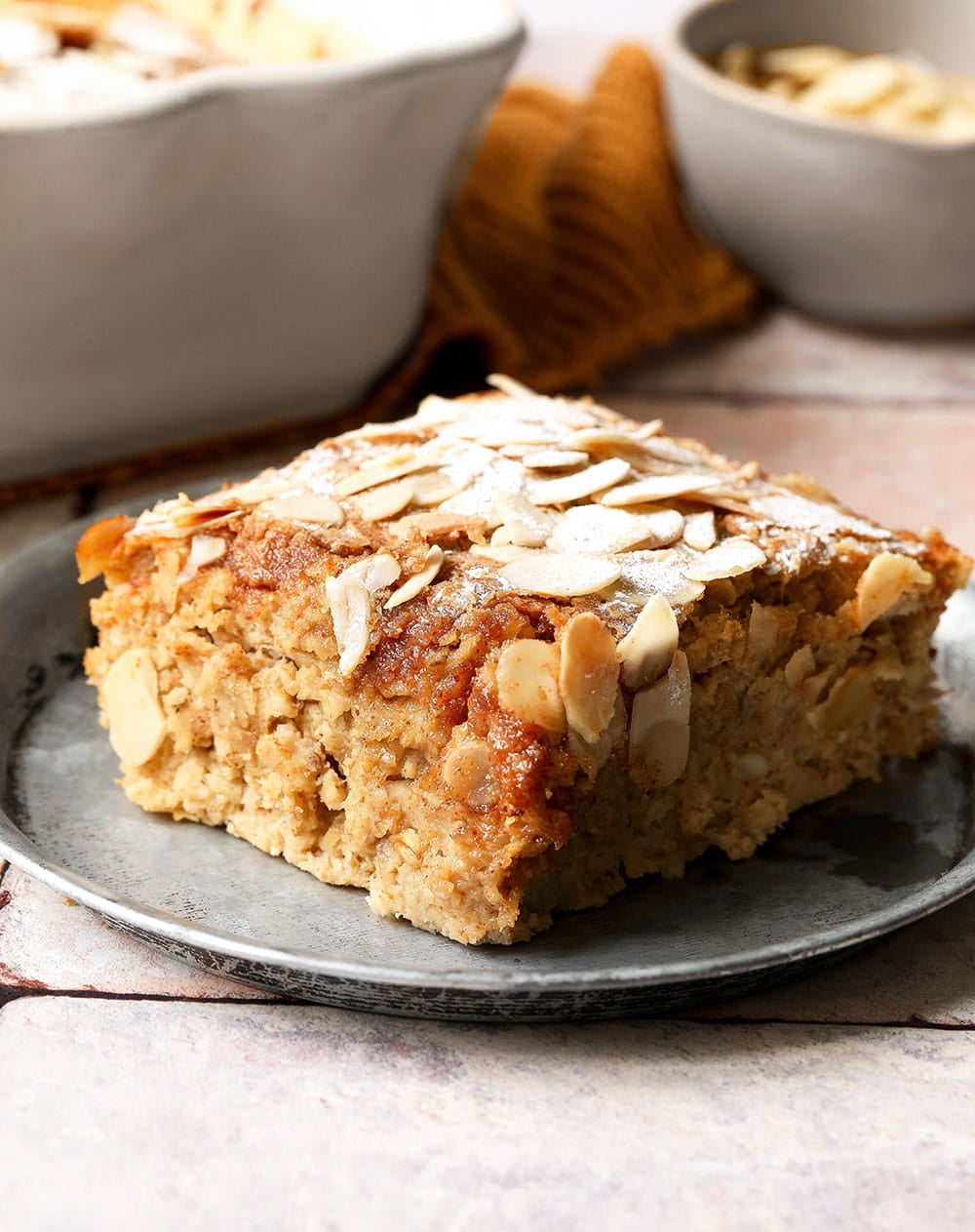 Almond Croissant Baked Oats