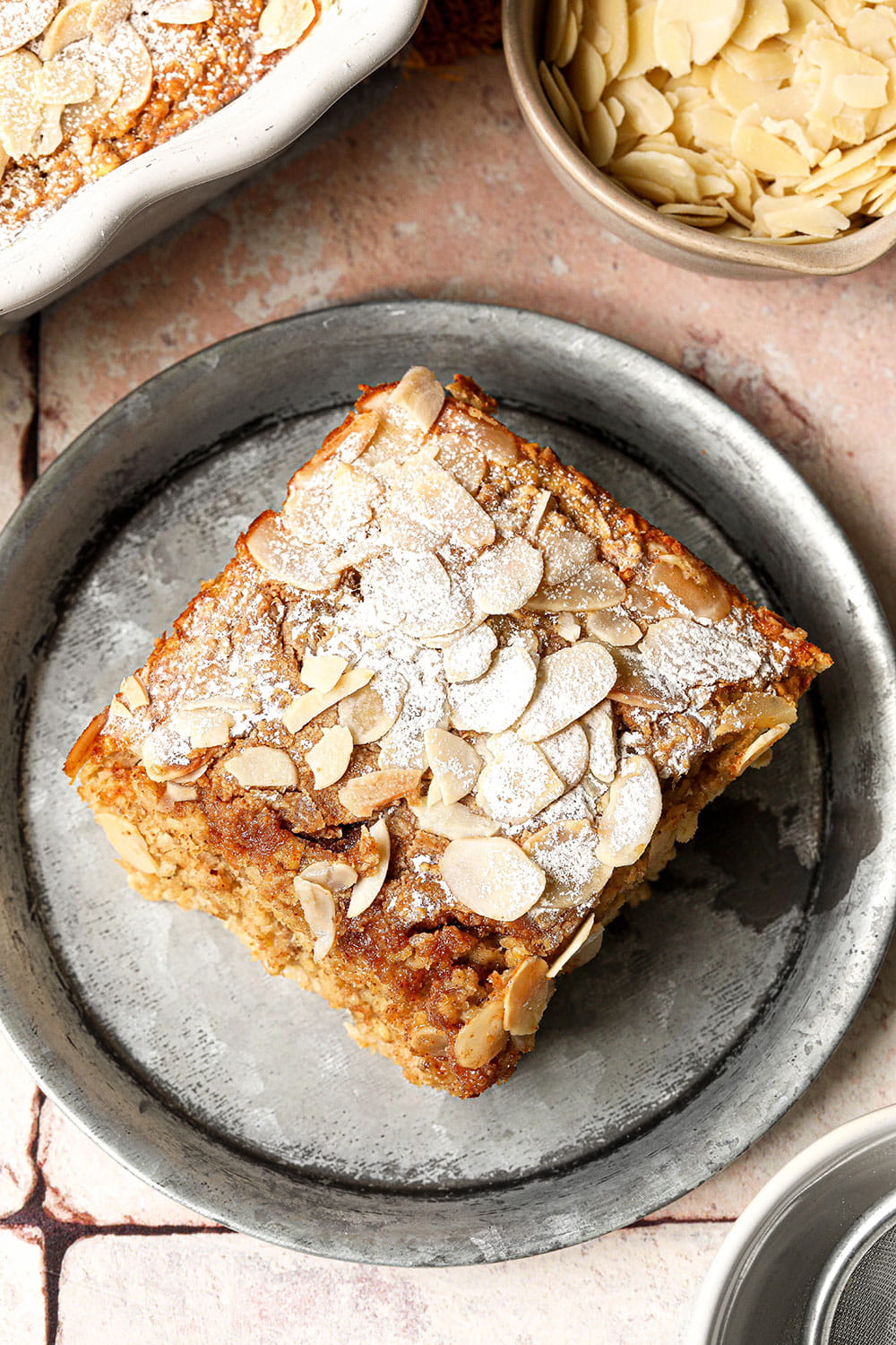 Almond Croissant Baked Oats Almond Croissant Baked Oats