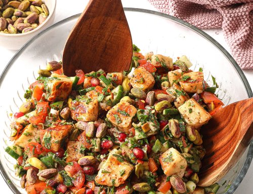 Halloumi and Pomegranate Salad