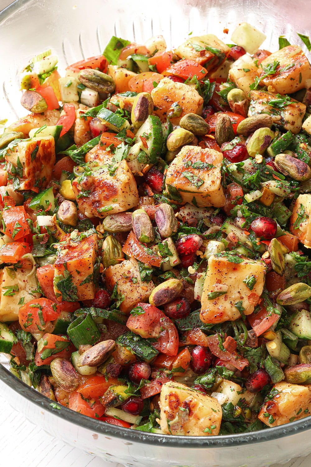 Halloumi and Pomegranate Salad