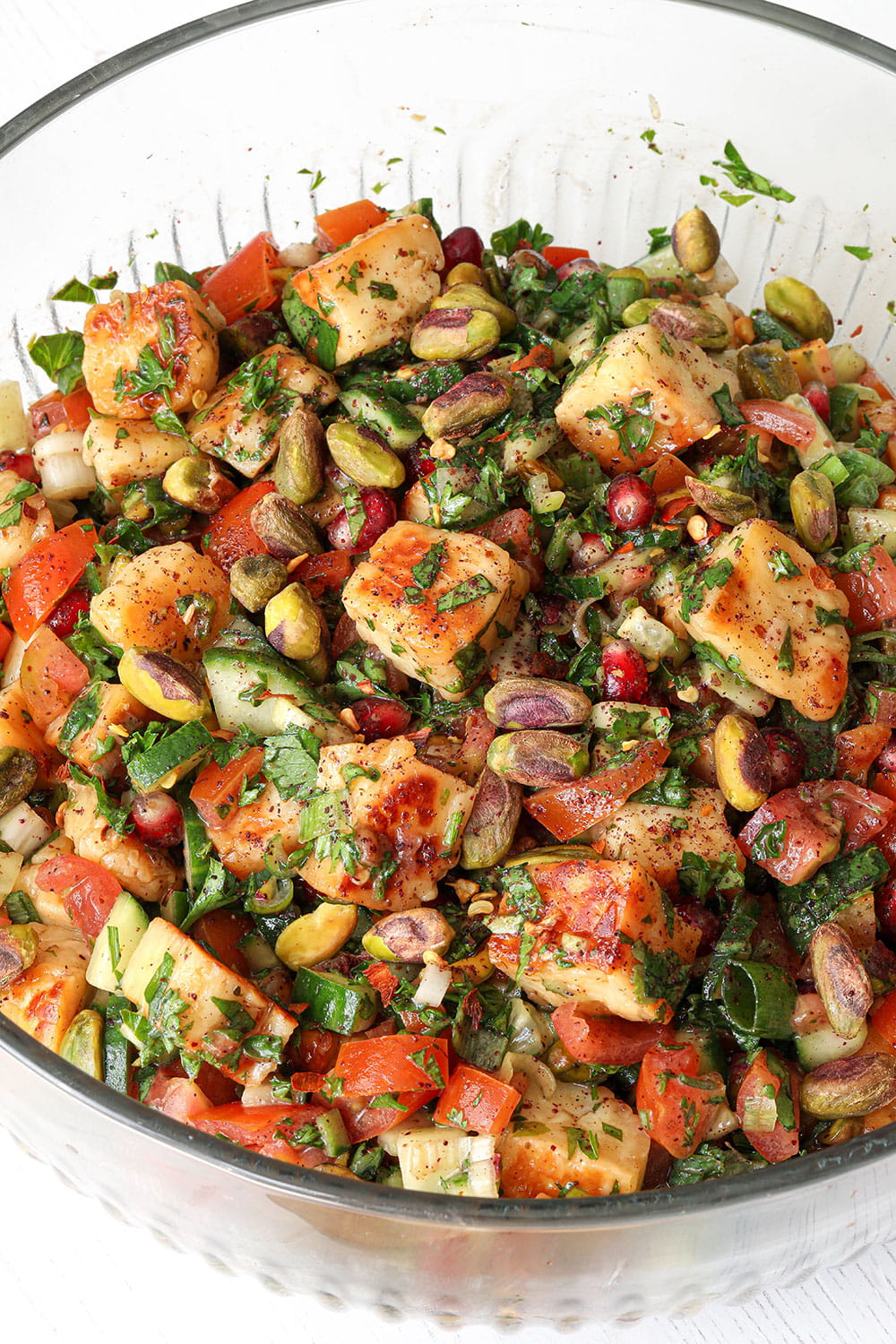 Halloumi and Pomegranate Salad
