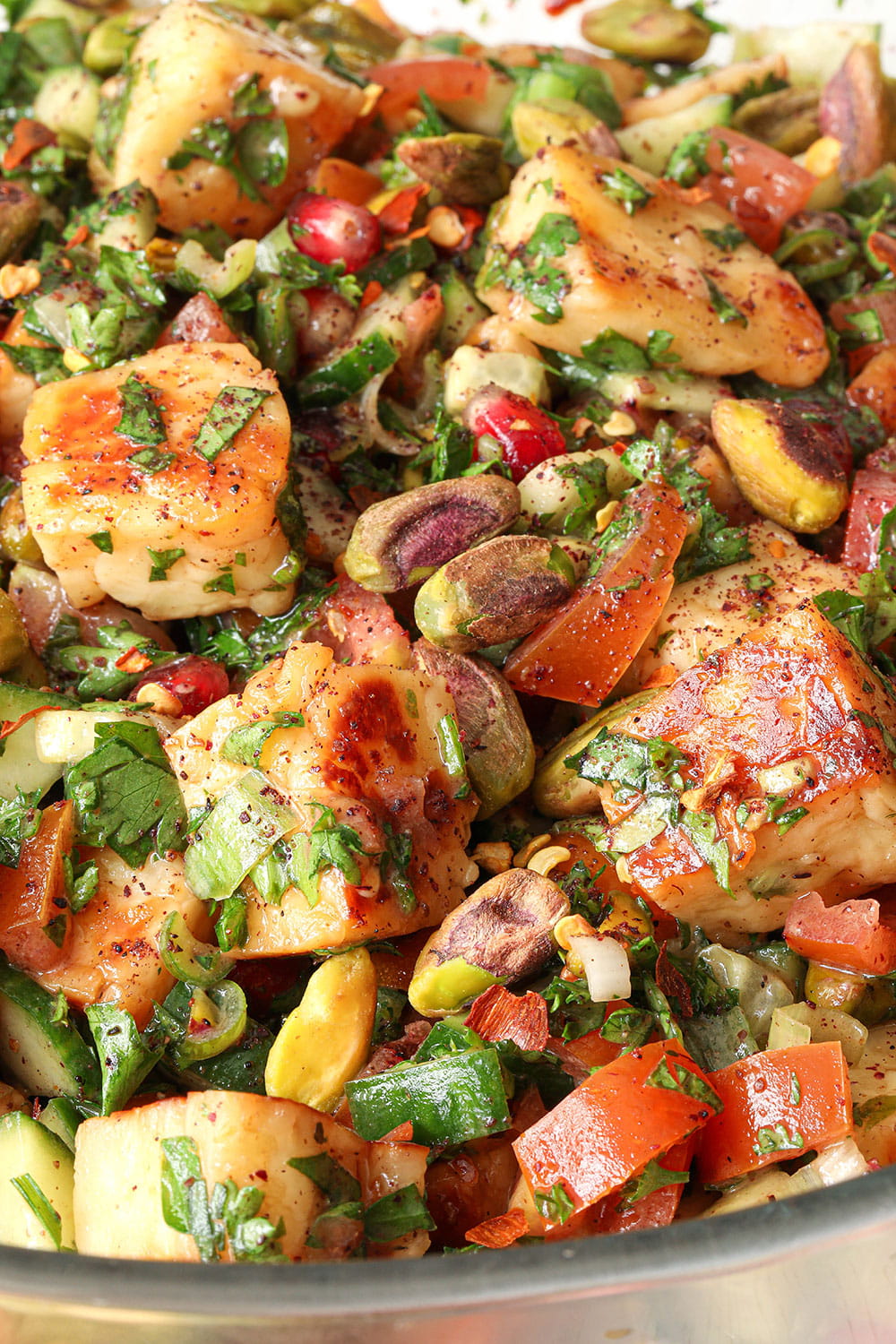 Halloumi and Pomegranate Salad