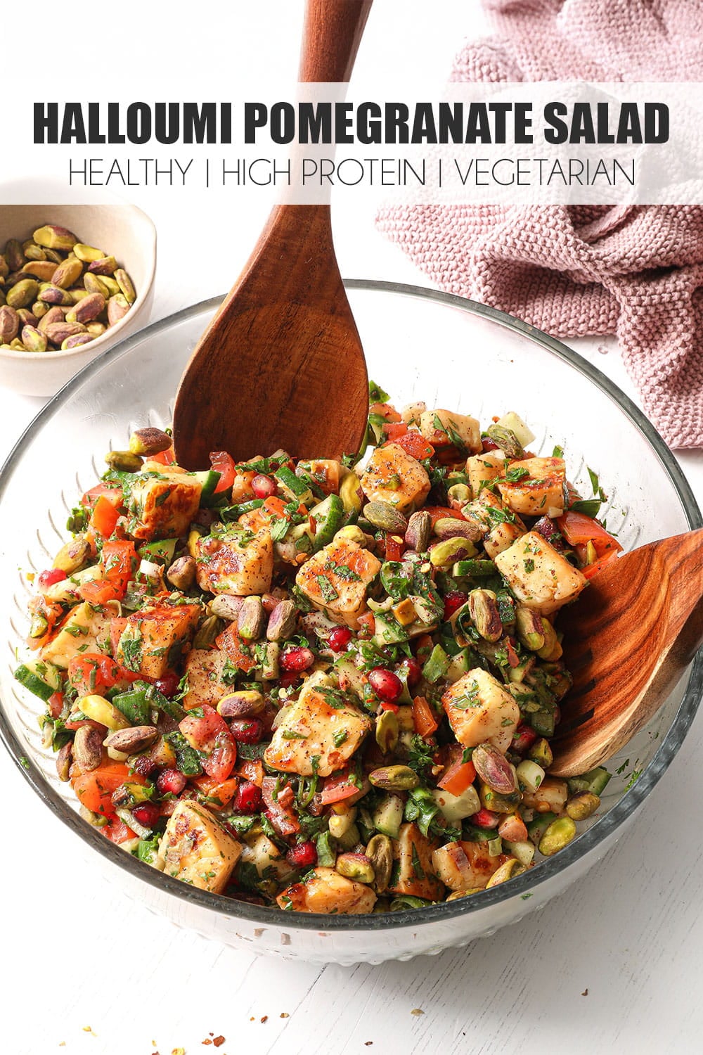 Halloumi and Pomegranate Salad