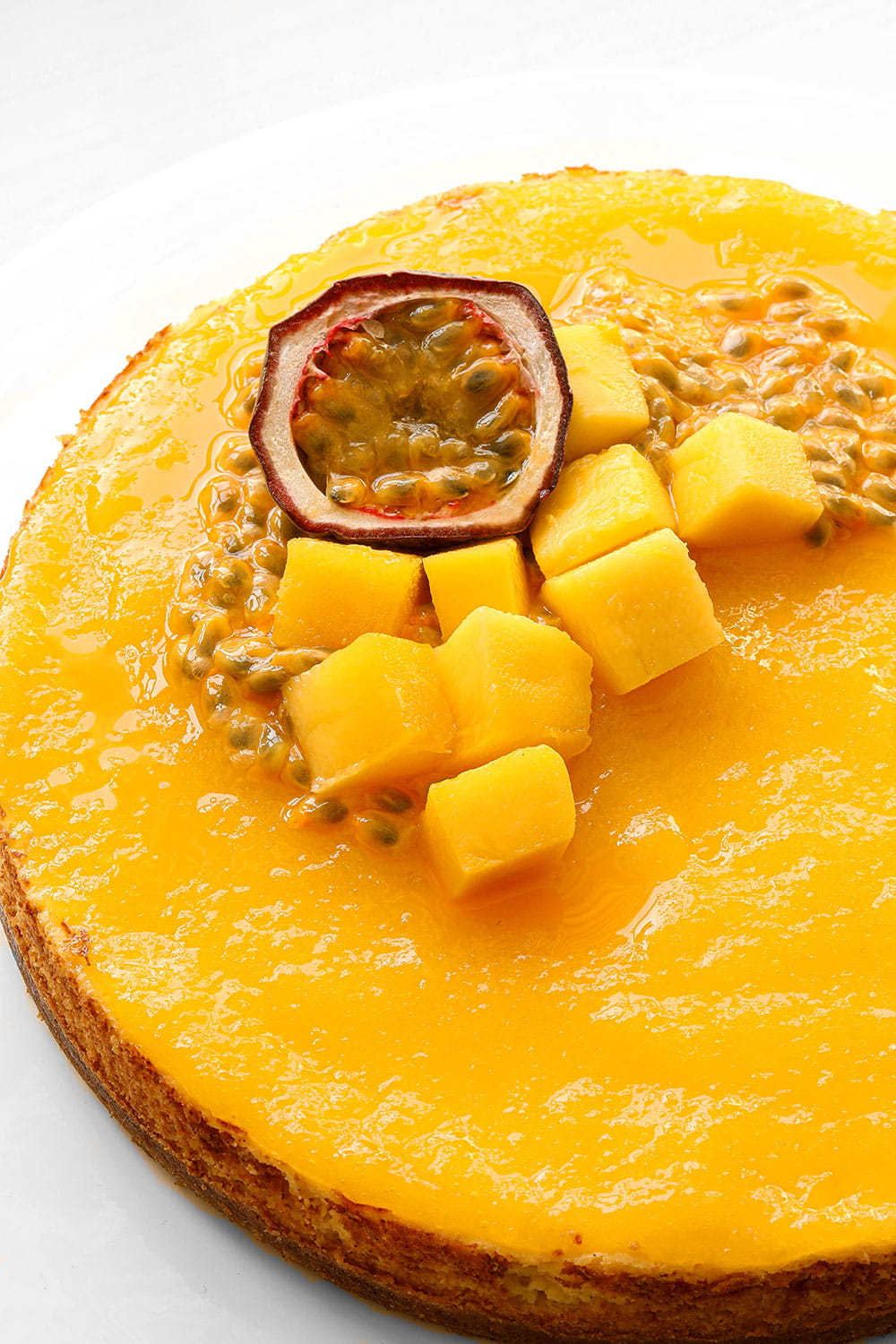 Mango Passion Fruit Cheesecake Mango Passion Fruit Cheesecake