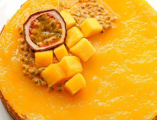 Mango Passion Fruit Cheesecake