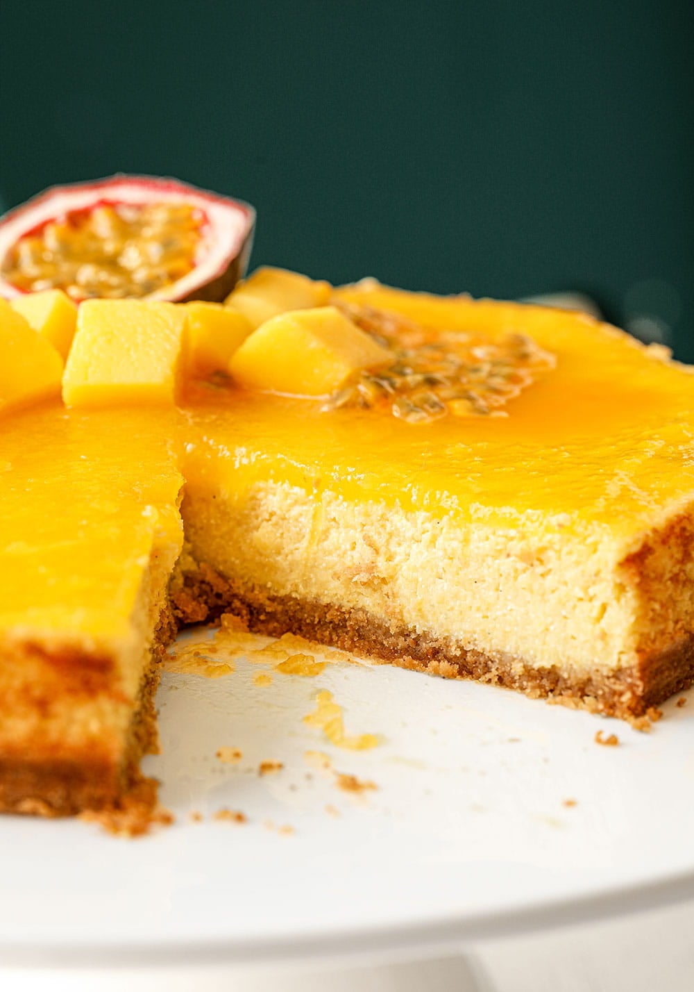 Mango Passion Fruit Cheesecake Mango Passion Fruit Cheesecake