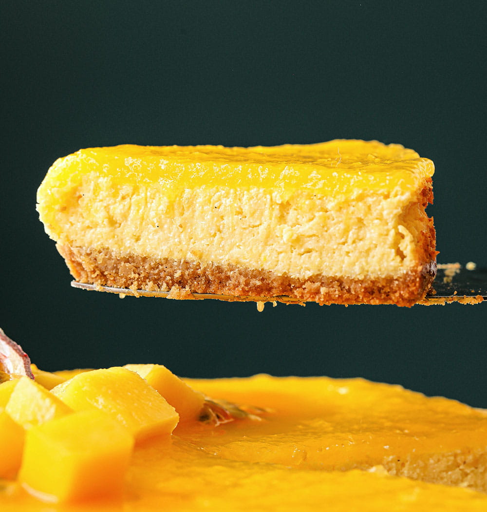 Mango Passion Fruit Cheesecake